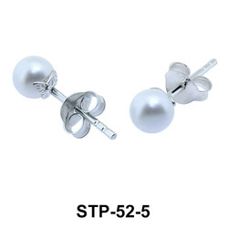 Stud Earring Pearl 5mm STP-52-5